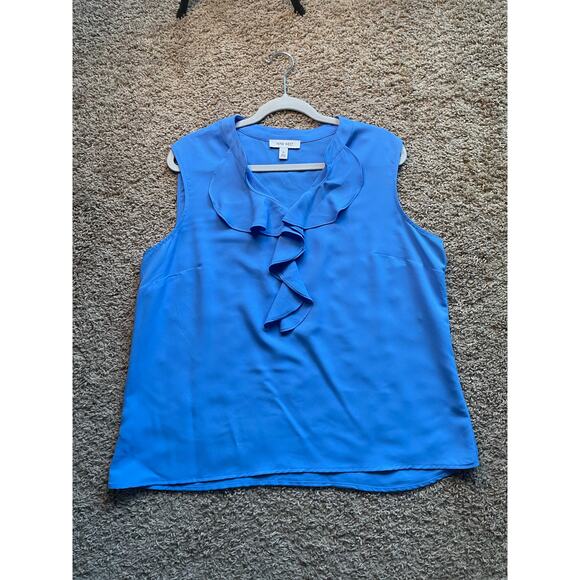 Nine West Flutter Front Sleeveless Blouse - Size XL ** - Picture 3 of 5